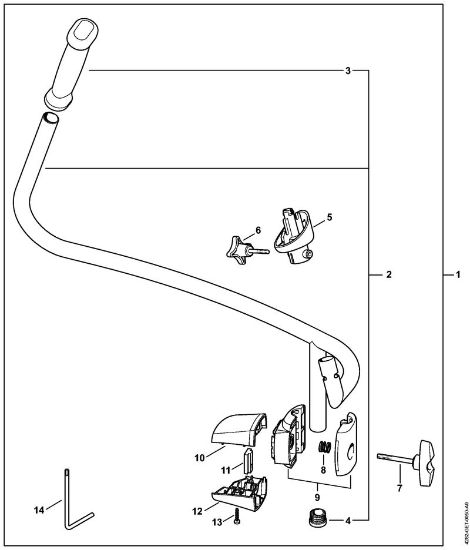 Bike handle Blowers (BG, BR) BR 700 Stihl