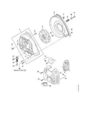Picture of Fan housing, Shroud BR 800 C-E