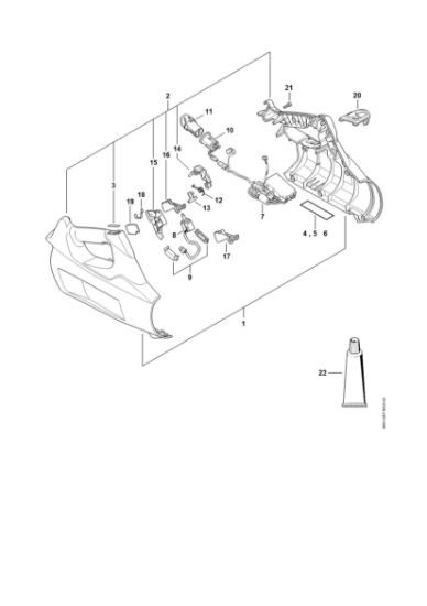 Picture of Handle housing, Electronic module BGA 100