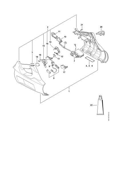 Picture of Handle housing, Electronic module BGA 100
