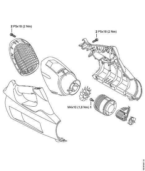 Tightening torques Cordless blowers (BGA) BGA 100 Stihl