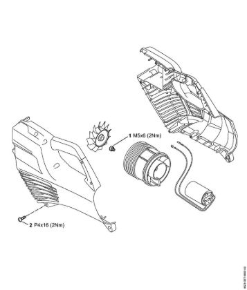 Tightening torques Cordless blowers (BGA) BGA 56 Stihl