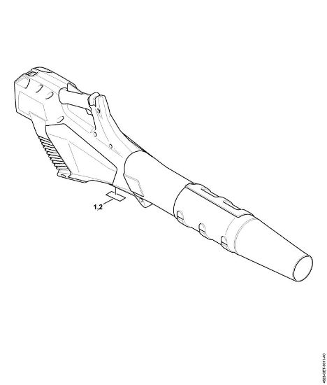 Serial number Cordless blowers (BGA) BGA 57 Stihl
