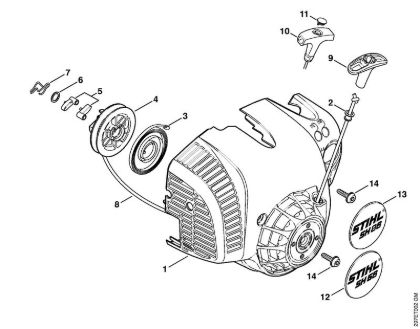 Rewind starter Vacuum shredders (SH) SH 56 Stihl