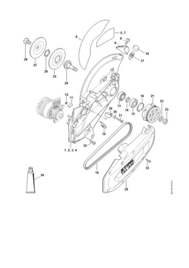 Picture of Cast arm with guard TSA 230
