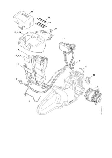 Picture of Electric motor, Electronic module, Shroud TSA 230