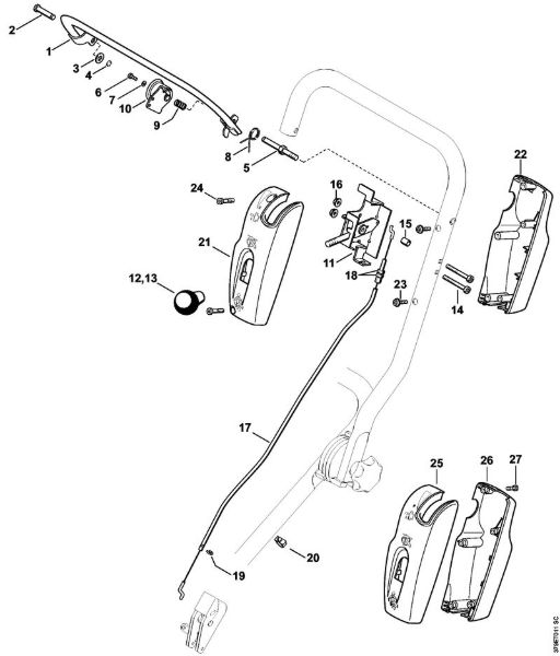 Depth of cut setting Cut-off machines (TS) FW 20 Stihl