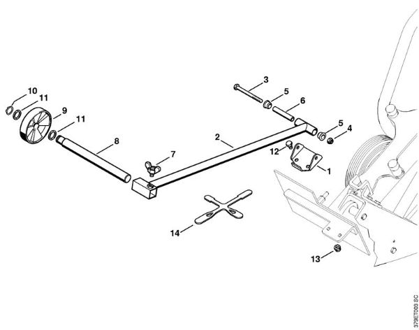 Guide wheel kit Cut-off machines (TS) FW 20 Stihl