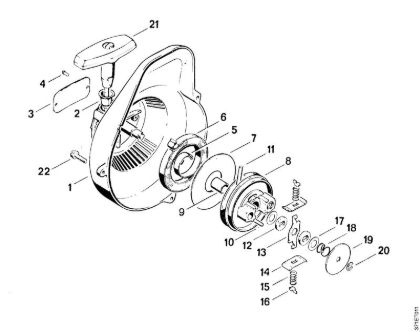 Rewind starter    8 959 330 Cut-off machines (TS) TS 08 S Stihl
