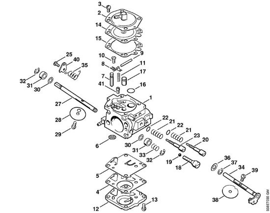 Carburetor HS-301 Japan Cut-off machines (TS) TS 400 Stihl