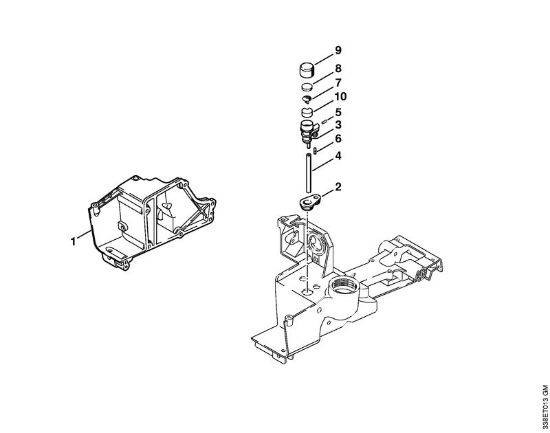 Tank housing    1 44 576 634 (53.1999) Cut-off machines (TS) TS 400 Stihl