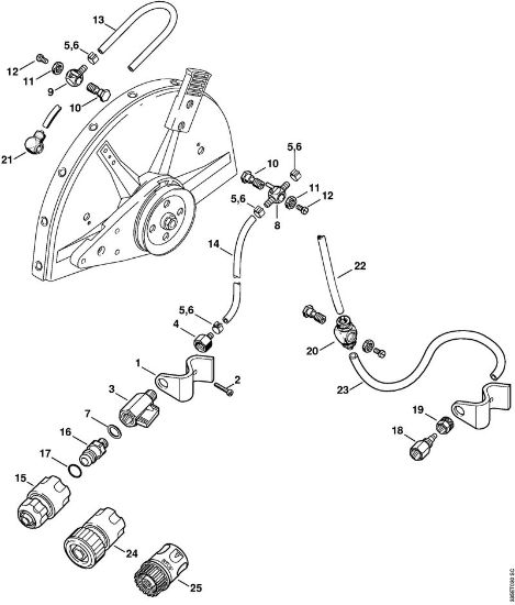 Water attachment Cut-off machines (TS) TS 400 Stihl