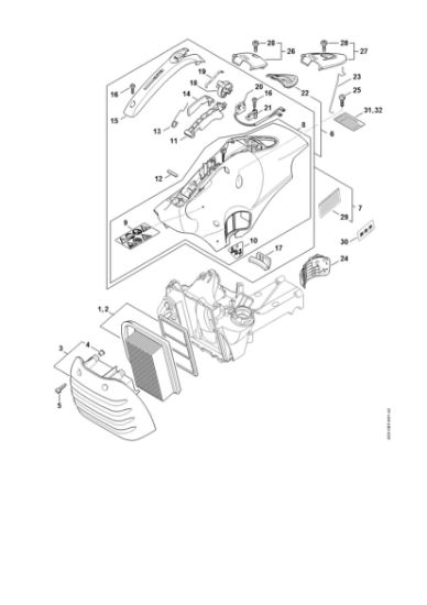 Picture of Air filter, Shroud TS 410