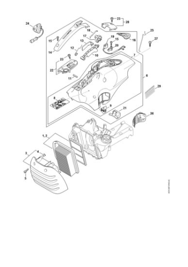 Picture of Air filter, Shroud TS 410-A