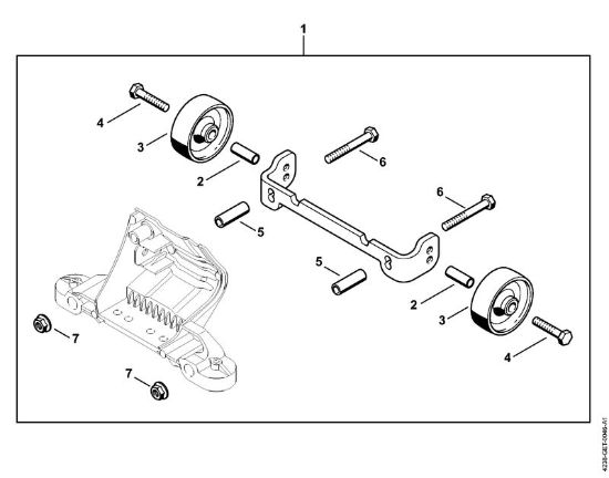 Wheel kit Cut-off machines (TS) TS 440-A Stihl