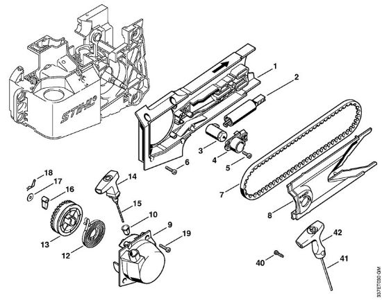 Rewind starter Cut-off machines (TS) TS 460 Stihl