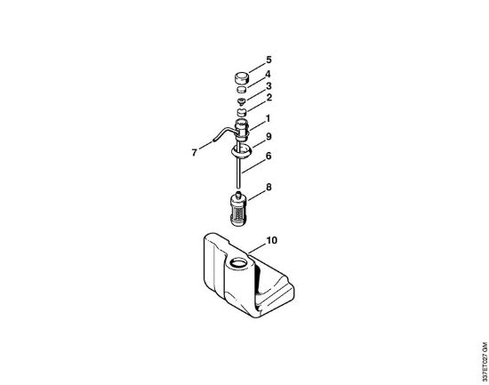 Tank vent    1 44 493 244 (47.1999) Cut-off machines (TS) TS 460 Stihl