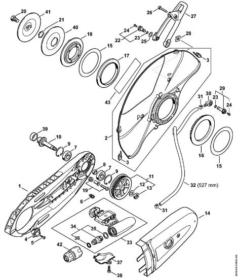 Connector, Guard Cut-off machines (TS) TS 500i-A Stihl
