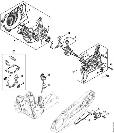 Crankcase Cut-off machines (TS) TS 500i-A Stihl