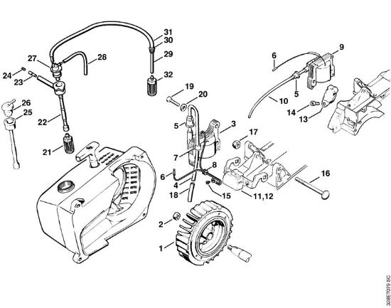 Ignition system Cut-off machines (TS) TS 510 Stihl