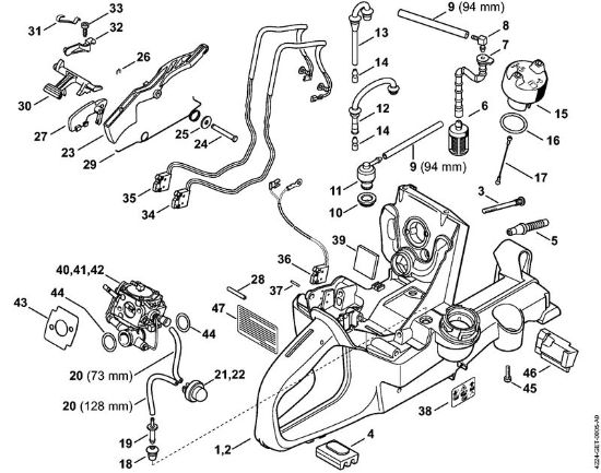 Tank housing Cut-off machines (TS) TS 700-Z Stihl