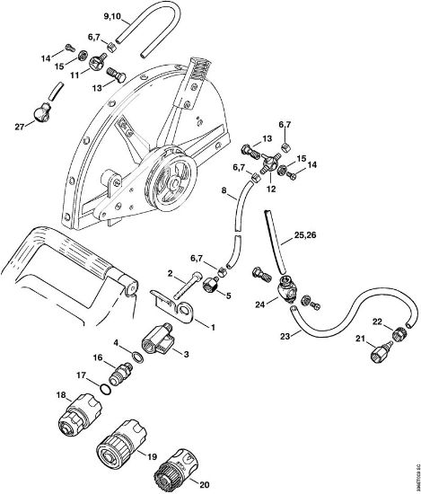 Water attachment Cut-off machines (TS) TS 760 Stihl