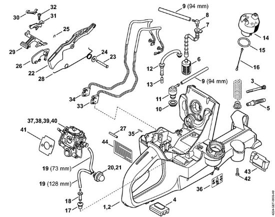 Tank housing Cut-off machines (TS) TS 800-Z Stihl