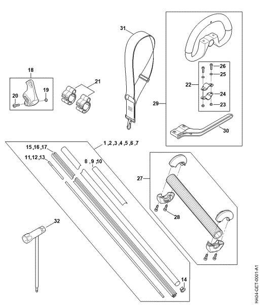Picture of Drive tube assembly, Gear head HLA 135 K
