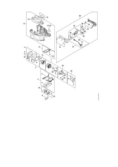 Picture of Electric motor, Motor housing, Control handle HLA 135 K