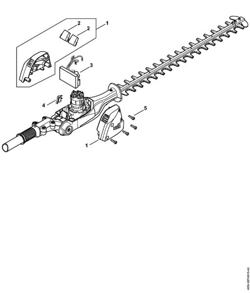 Motor Housing, Electronic Module Cordless hedge cutters (HLA) HLA 65 Stihl