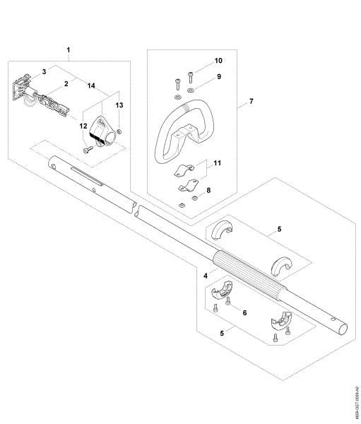 Picture of Drive tube assembly, Loop handle HLA 66