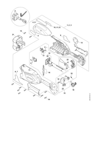 Picture of Handle housing, Cover  ‡¤ 443397592 HLA 66