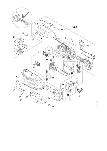 Picture of Handle housing, Cover  ‡¤ 443397592 HLA 66