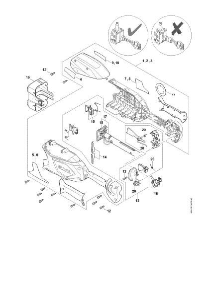 Picture of Handle housing, Cover    443381483 HLA 86