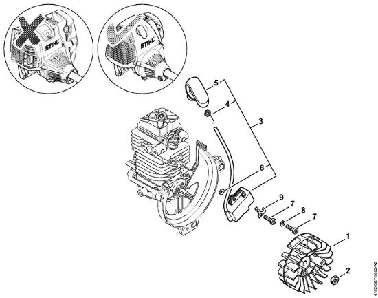 Ignition system Extended reach hedge trimmers (HL) HL 90 K Stihl