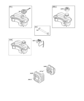 F - Exhaust System, Fuel Supply B&S - 08 €¦ 08P502-0004-H1 Stihl