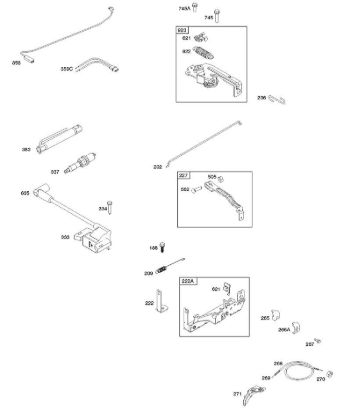 B - Armature, Controls, Electrical System, Governor Spring, Ignition, Spark Plug B&S - 08 €¦ 08P502-0013-H1 Stihl
