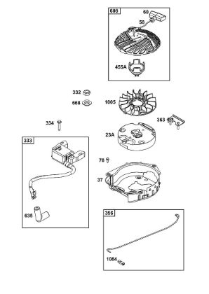 J - FLYWHEEL, IGNITION, AND STARTER GROUP B&S - 08 €¦ 08P502-0130-H1 Stihl