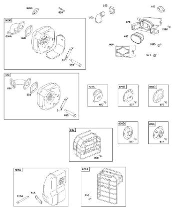 A - Air Cleaner, Exhaust System B&S - 09 €¦ 093312-0182-B1 Stihl