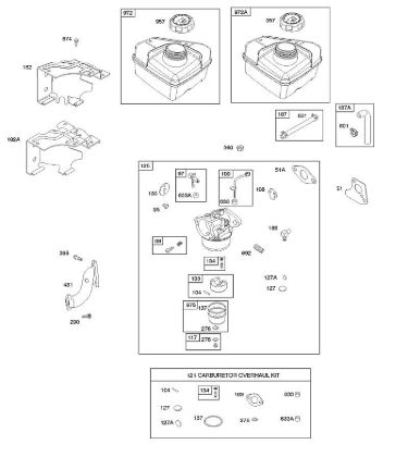 D - Carburetor, Carburetor Overhaul Kit, Fuel Supply B&S - 09 €¦ 093312-0182-B1 Stihl