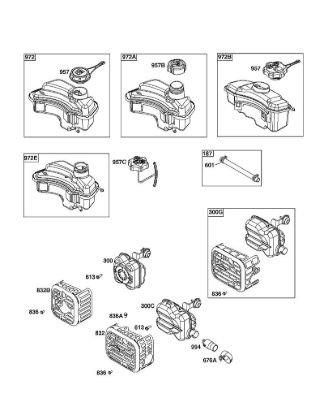 F - Exhaust System, Fuel Supply B&S - 09 €¦ 093J02-0062-H1 Stihl