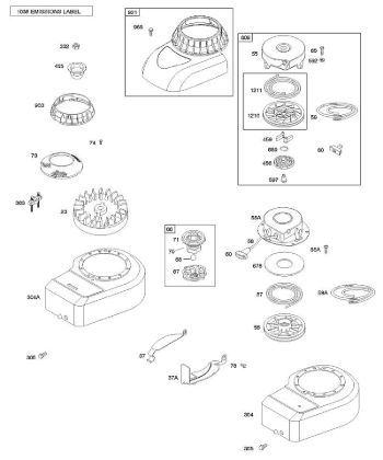 B - Blower Housing/Shrouds, Flywheel, Rewind Starter B&S - 09 €¦ 09D902-2096-B1 Stihl
