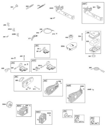 A - Air Cleaner, Controls, Exhaust System, Governor Spring, Ignition B&S - 09 €¦ 09D902-2236-B1 Stihl