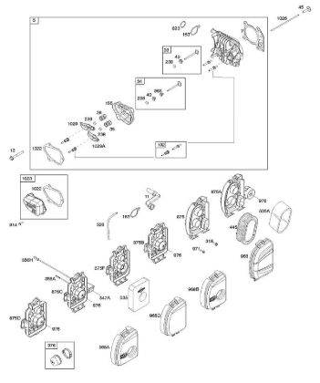 A - Air Cleaner, Cylinder Head B&S - 09 €¦ 09P702-0054-H1 Stihl