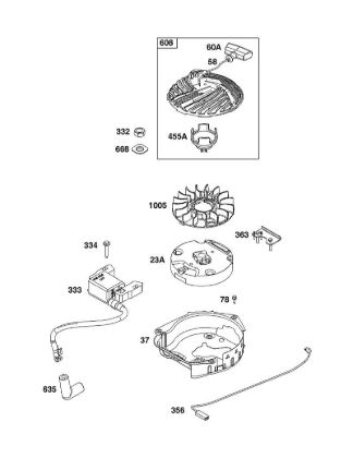 J - FLYWHEEL, IGNITION, AND STARTER GROUP B&S - 09 €¦ 09P702-0229-H5 Stihl