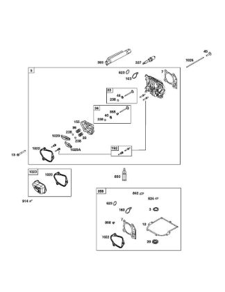 H - CYLINDER HEAD GROUP B&S - 09 €¦ 09P702-0230-H1 Stihl