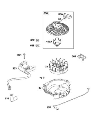 J - FLYWHEEL, IGNITION, AND STARTER GROUP B&S - 09 €¦ 09P702-0240-H5 Stihl