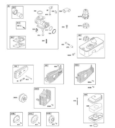 A - Air Cleaner, Carburetor, Exhaust System, Fuel Supply B&S - 09 €¦ 09T502-2236-B1 Stihl