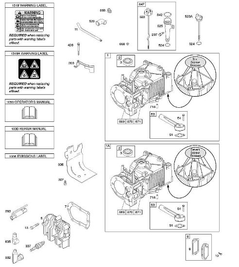 E - Cylinder, Cylinder Head, Lubrication, Operator's Manual, Warning Label B&S - 09 €¦ 09T502-2236-B1 Stihl