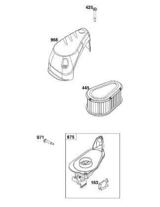 A - AIR CLEANER GROUP B&S - 10 €¦ 100602-0036-H5 Stihl